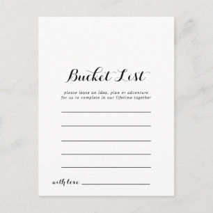 Bucket List-kaarten Briefkaart