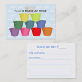 Bucket List Kit Visitekaartje (Voorkant / Achterkant)