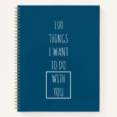 Bucket List Paar Plannen Blue Journal Notitieboek (Voorkant)