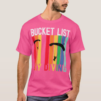 Bucket List Skydiving Grappig T-shirt