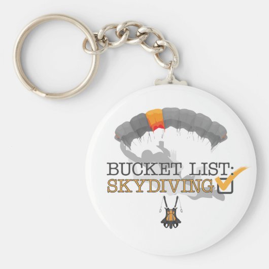 Bucket List: Skydiving Sleutelhanger (Voorkant)