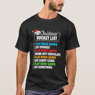 Bucket List Videospellen Gamer T-shirt