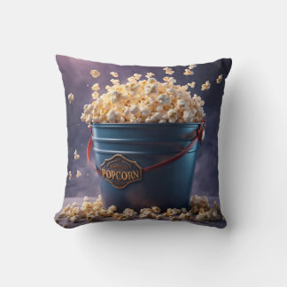 Bucket met popcorn kussen