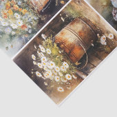 Bucket of Flowers Tissuepapier (Detail)