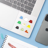 Bucket Pet Stickers (Laptop met iPhone)