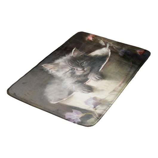 Bucket vol met Joy Sweet Grey Kitten Badmat (Gekanteld)