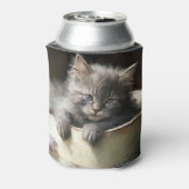 Bucket vol met Joy Sweet Grey Kitten Blikjeskoeler (Blikje Achterkant)