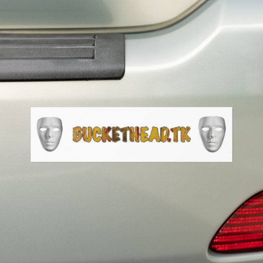 Buckethead.tk Bumpersticker (Op auto)
