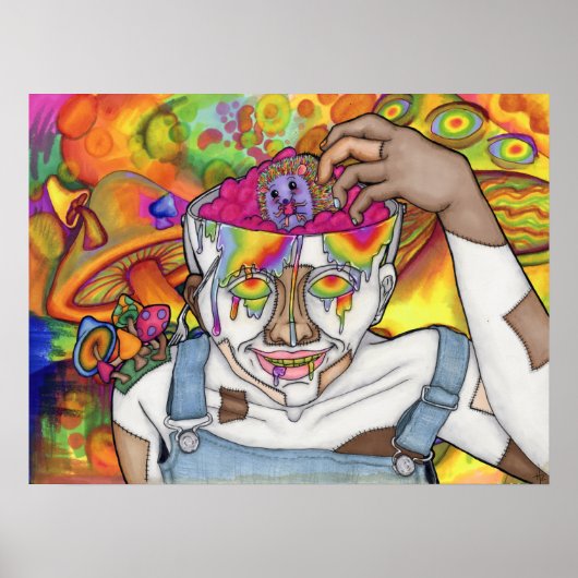 "Buckethead & Trippie" Wall Poster 18x24 (Voorkant)