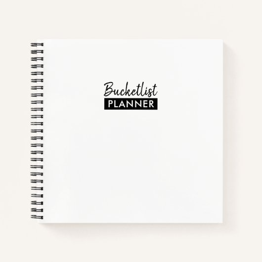 Bucketlist Planner Notitieboek (Voorkant)