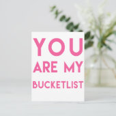 Bucketlist - Romantic quote briefkaart (Staand voorkant)