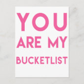 Bucketlist - Romantic quote briefkaart (Voorkant)