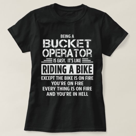 bucketoperator t-shirt (Design voorkant)