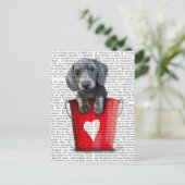 Buckets of Love Dachshund Puppy Briefkaart (Staand voorkant)