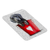 Buckets of Love Dachshund Puppy Magneet (Rechterzijde)