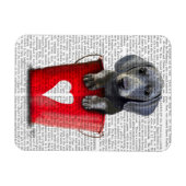 Buckets of Love Dachshund Puppy Magneet (Horizontaal)