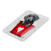 Buckets of Love Dachshund Puppy Magneet (Linkerzijde)