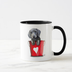 Buckets of Love Dachshund Puppy Mok
