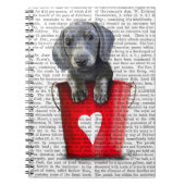 Buckets of Love Dachshund Puppy Notitieboek (Voorkant)
