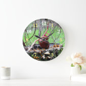 Buckeyboom ronde wandklok (Huis)