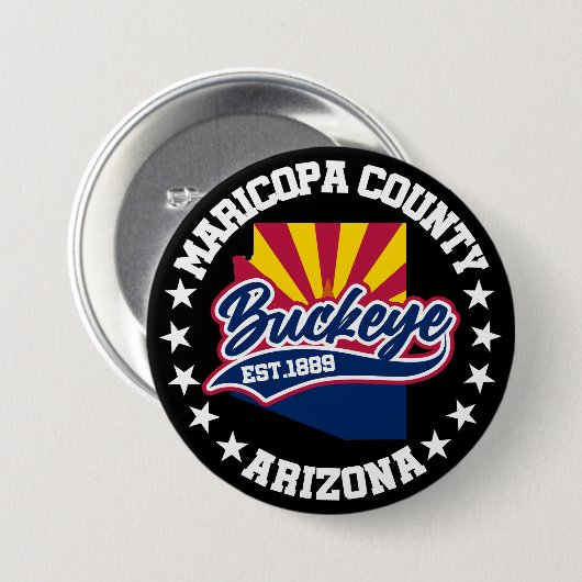 Buckeye, Arizona Ronde Button 7,6 Cm (Voorkant /achterkant)
