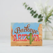 Buckeye Arizona Vintage Travel Briefkaart (Staand voorkant)