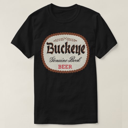 Buckeye Beer Retro Defunct Breweriana T-shirt (Design voorkant)