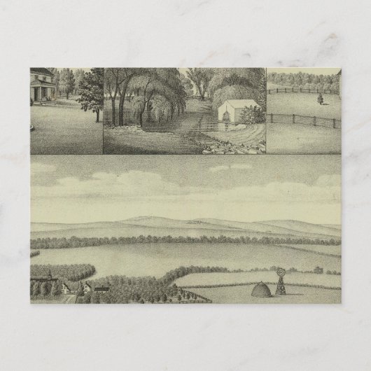 Buckeye Boerderij, Chase County, Kansas Briefkaart (Voorkant)