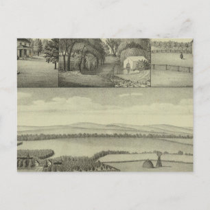 Buckeye Boerderij, Chase County, Kansas Briefkaart