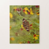 Buckeye Butterfly en wilde bloemen Puzzle Legpuzzel (Verticaal)