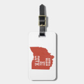 Buckeye gemaakt in Ohio Ohioan geboren als getogen Bagagelabel (Voorkant verticaal)