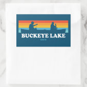 Buckeye Lake Ohio Canoe Rechthoekige Sticker (Tas)