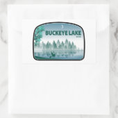 Buckeye Lake Ohio Deer Rechthoekige Sticker (Tas)