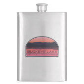 Buckeye Lake Ohio Red Sunrise Flacon (Voorkant)