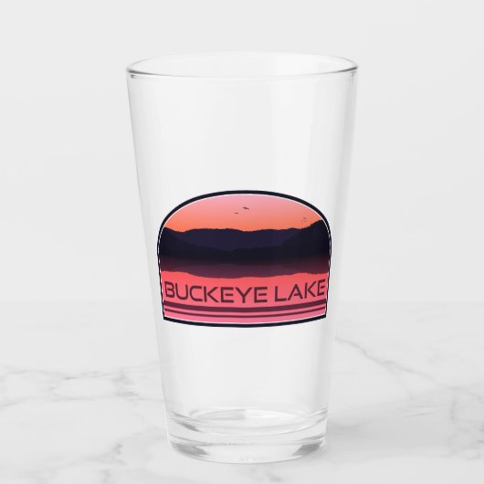 Buckeye Lake Ohio Red Sunrise Glas (Voorkant)