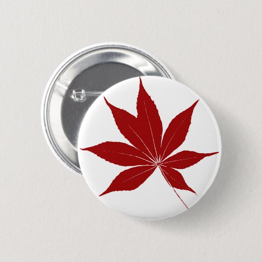 Buckeye Leaf Ronde Button 5,7 Cm (Voorkant /achterkant)