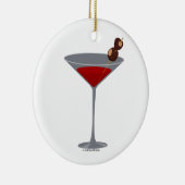 Buckeye Martini Kerstornament Keramisch Ornament (Rechts)