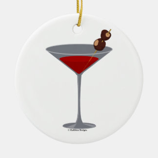 Buckeye Martini Kerstornament Keramisch Ornament