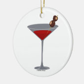 Buckeye Martini Kerstornament Keramisch Ornament (Links)