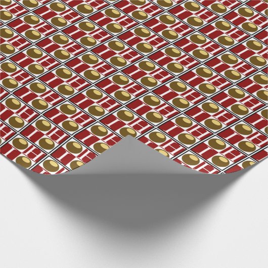 Buckeye Nut Ohio Gift Wrap Cadeaupapier (Hoek)