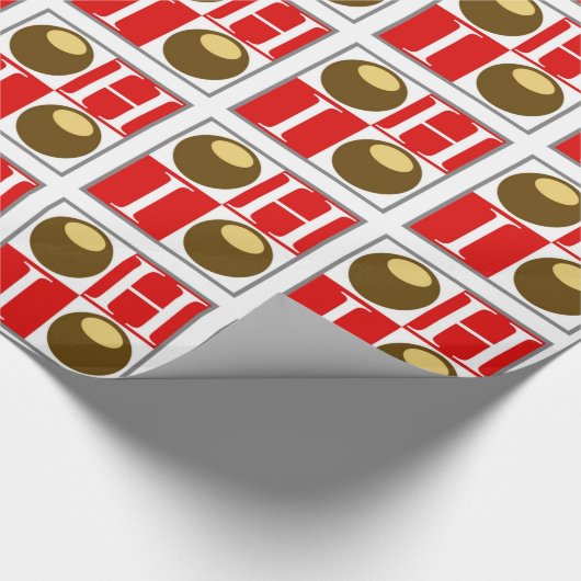 Buckeye nut Ohio Wrapping Paper Gift Wrap Cadeaupapier (Hoek)