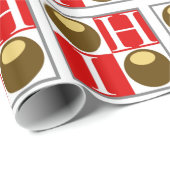 Buckeye nut Ohio Wrapping Paper Gift Wrap Cadeaupapier (Rol Hoek)