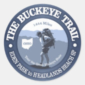 Buckeye Trail (BG) Ronde Sticker (Voorkant)