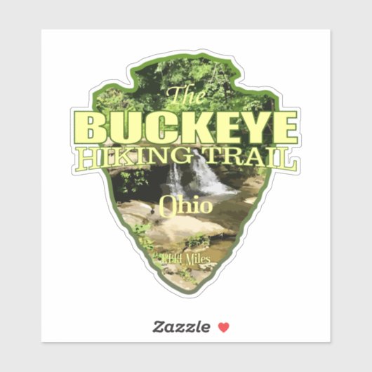 Buckeye Trail (pijlpunt) Sticker (Vel)