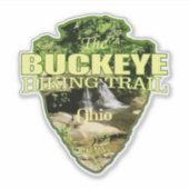 Buckeye Trail (pijlpunt) Sticker (Voorkant)