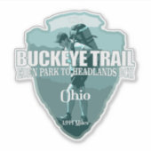 Buckeye Trail (pijlpunt T) Sticker (Voorkant)