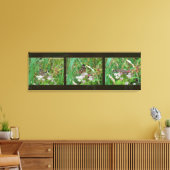 Buckeye Vlinder Triptiek Canvas Afdruk (Insitu (Woonkamer))