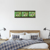 Buckeye Vlinder Triptiek Canvas Afdruk (Insitu (Slaapkamer))