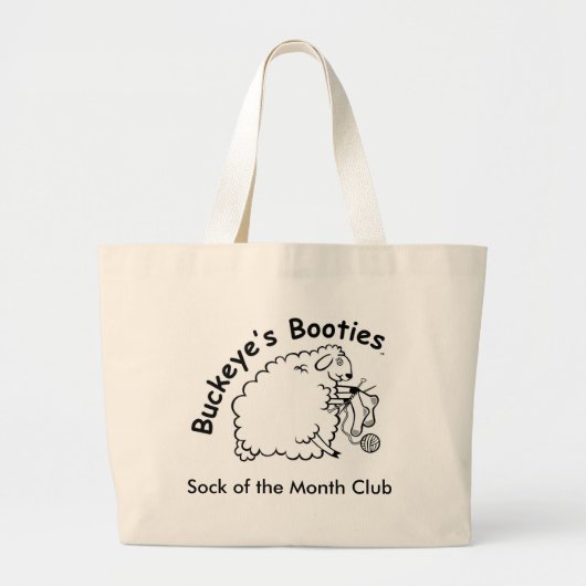 Buckeye's Booties Grote Tote Bag (Voorkant)
