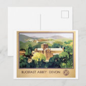 Buckfast Abbey-klooster Britse Spoorwegen Briefkaart (Voorkant / Achterkant)